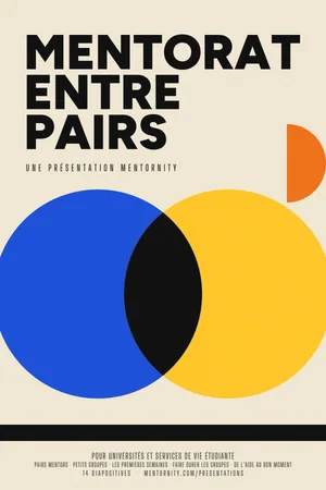 Affiche de la présentation : Mentorat entre pairs