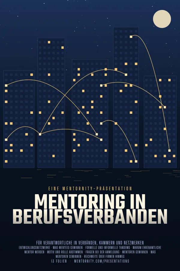 Filmplakat zur Präsentation Mentoring in Berufsverbänden