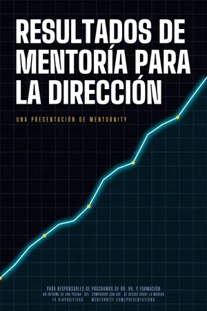 Póster de la presentación: Resultados de mentoría para la dirección