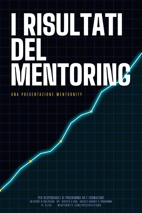 Locandina in stile film della presentazione I risultati del mentoring