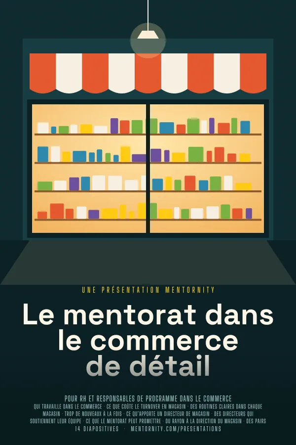 Affiche de film de la présentation Le mentorat dans le commerce de détail