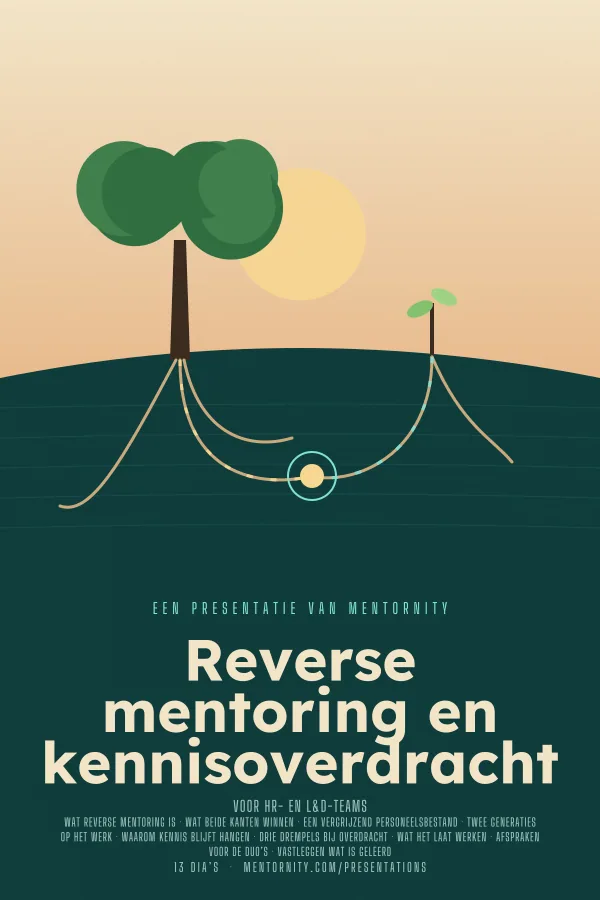 Filmposter voor de presentatie Reverse mentoring en kennisoverdracht