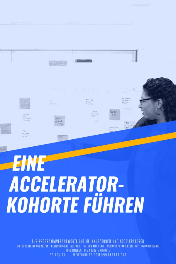 Filmplakat zur Präsentation Eine Accelerator-Kohorte führen