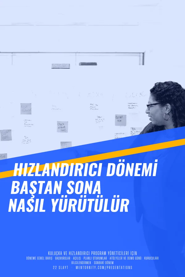 Hızlandırıcı Dönemi Baştan Sona Nasıl Yürütülür sunumu için film afişi tarzında görsel