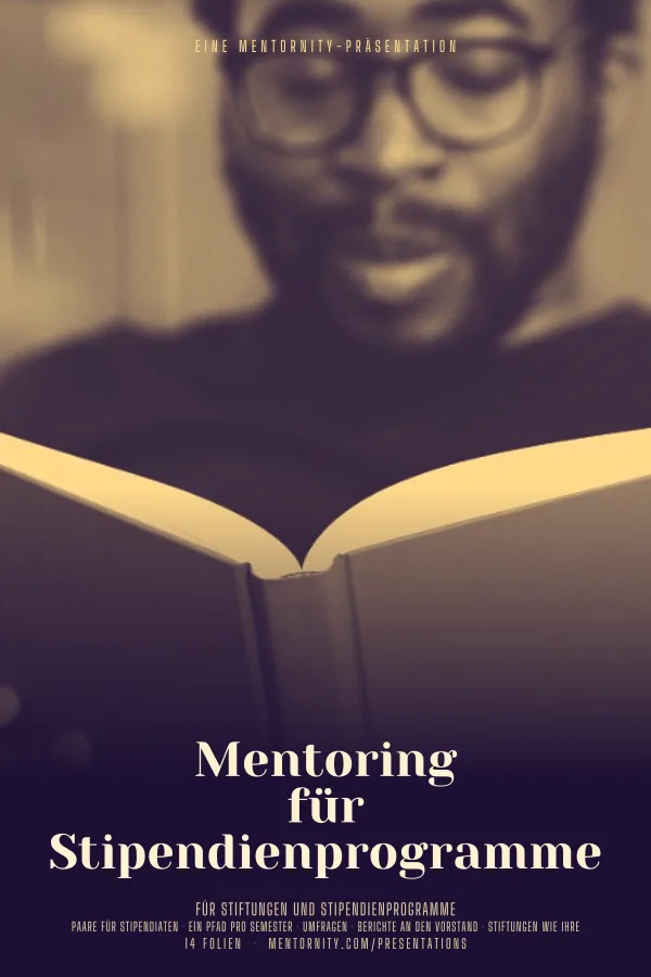 Filmplakat zur Präsentation Mentoring für Stipendienprogramme