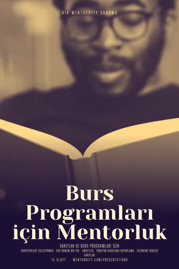 Burs Programları için Mentorluk sunumu için film afişi tarzında görsel