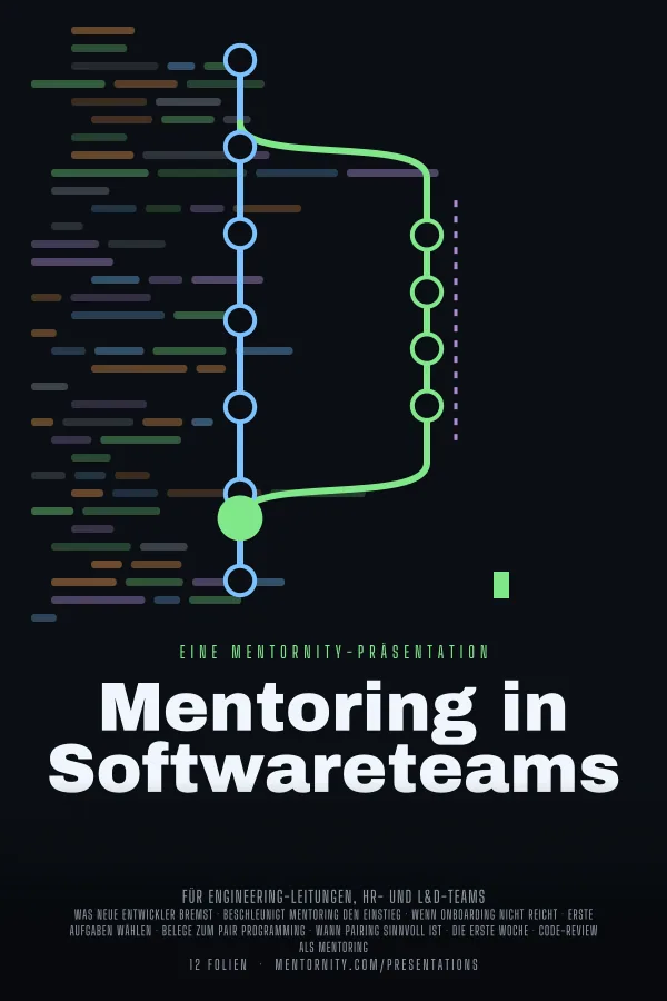 Filmplakat zur Präsentation Mentoring in Softwareteams