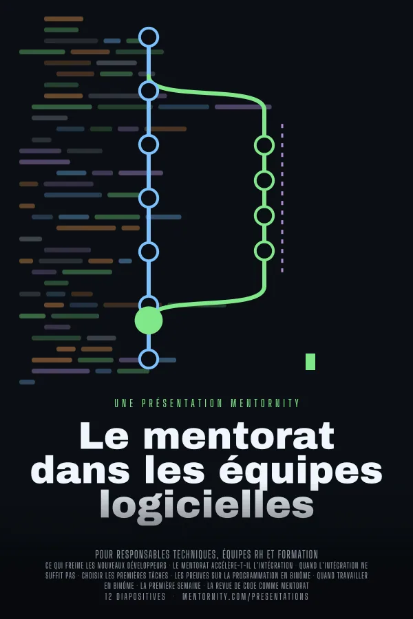 Affiche de film de la présentation Le mentorat dans les équipes logicielles