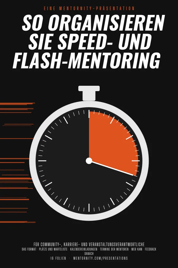 Filmplakat zur Präsentation So organisieren Sie Speed- und Flash-Mentoring