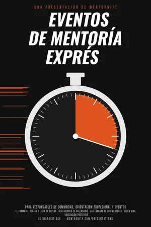 Póster de la presentación: Eventos de mentoría exprés