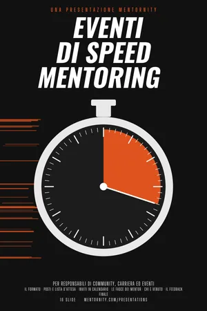 Locandina della presentazione: Eventi di speed mentoring