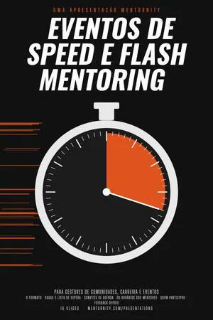Pôster da apresentação: Eventos de speed e flash mentoring