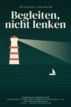 Filmplakat der Präsentation: Mentoren-Leitfaden: Begleiten, nicht lenken
