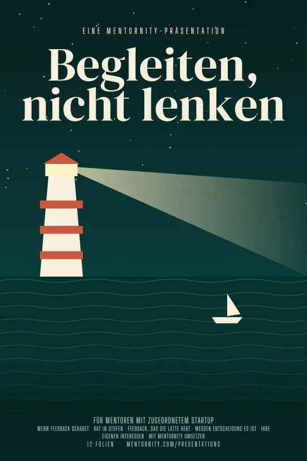 Filmplakat zur Präsentation Begleiten, nicht lenken