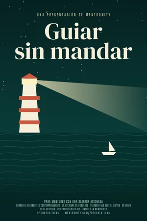 Póster de la presentación: Guía del mentor: Guiar sin mandar