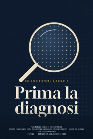 Locandina della presentazione: Guida per mentor: Prima la diagnosi