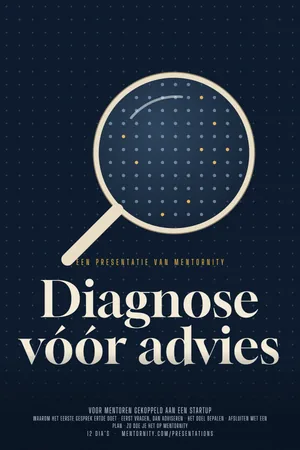Filmposter van de presentatie: Gids voor mentoren: Diagnose vóór advies