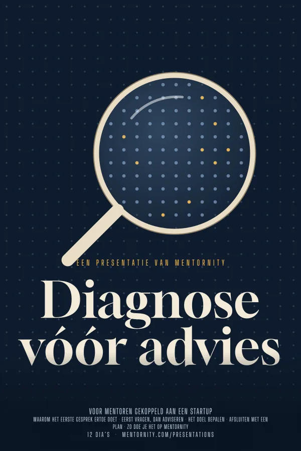 Filmposter voor de presentatie Diagnose vóór advies
