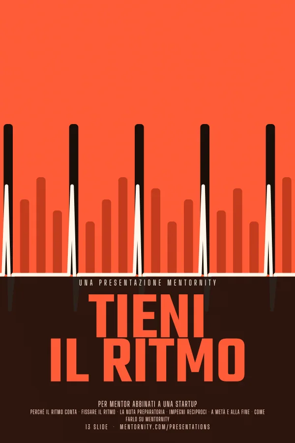 Locandina in stile film della presentazione Tieni il ritmo