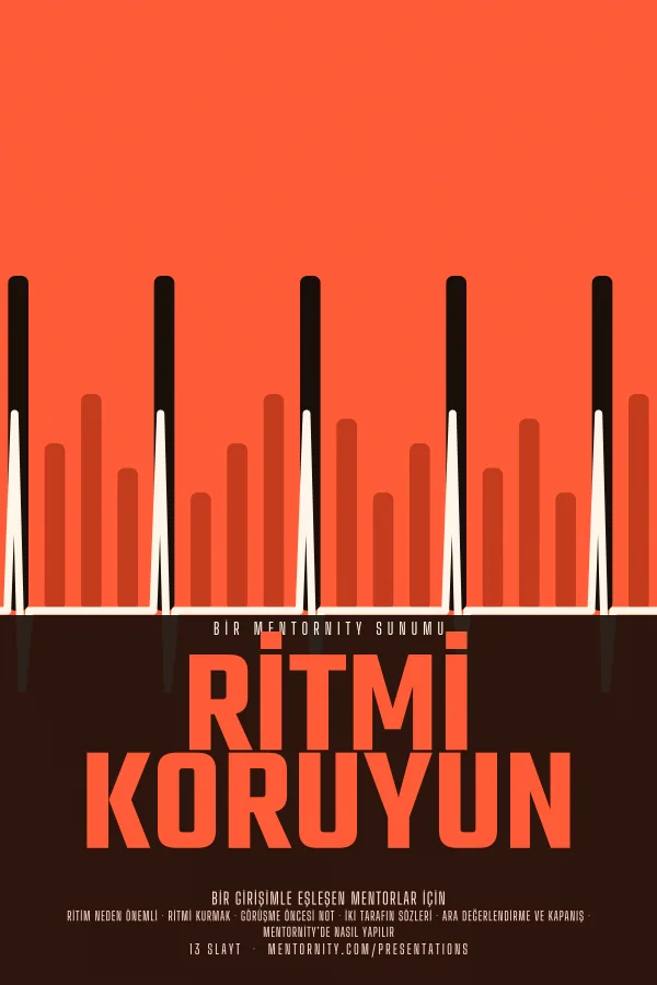 Ritmi Koruyun sunumu için film afişi tarzında görsel