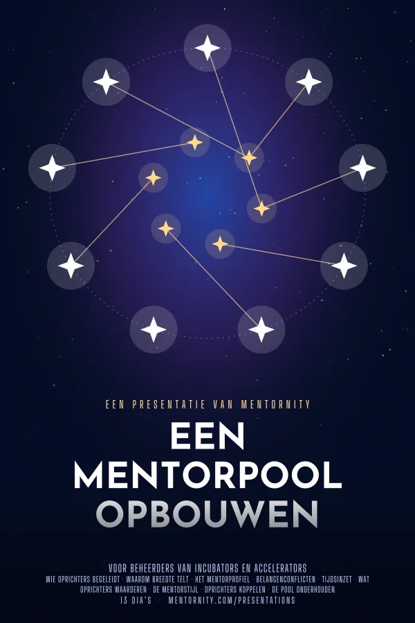 Filmposter voor de presentatie Een mentorpool opbouwen