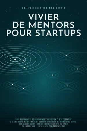 Affiche de la présentation : Vivier de mentors pour startups