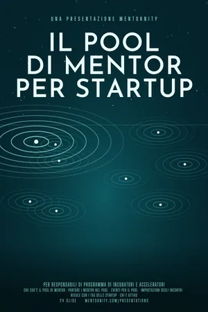 Locandina della presentazione: Il pool di mentor per startup