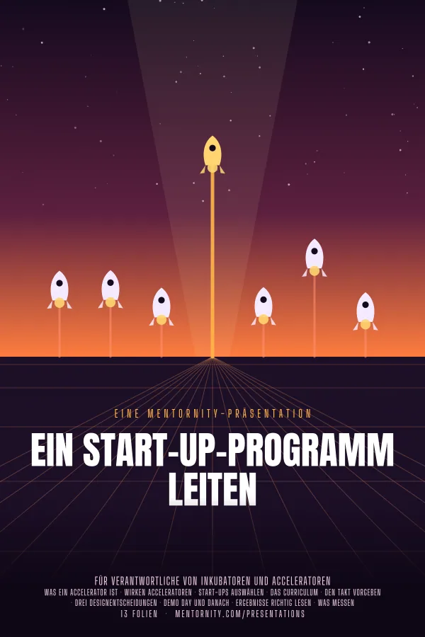Filmplakat zur Präsentation Ein Start-up-Programm leiten