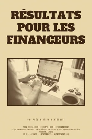 Affiche de la présentation : Résultats pour les financeurs