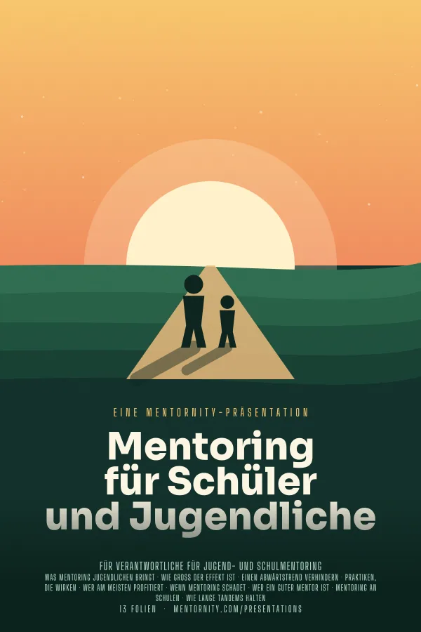 Filmplakat zur Präsentation Mentoring für Schüler und Jugendliche
