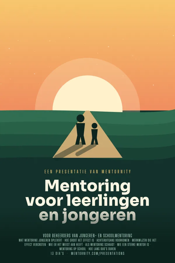 Filmposter voor de presentatie Mentoring voor leerlingen en jongeren