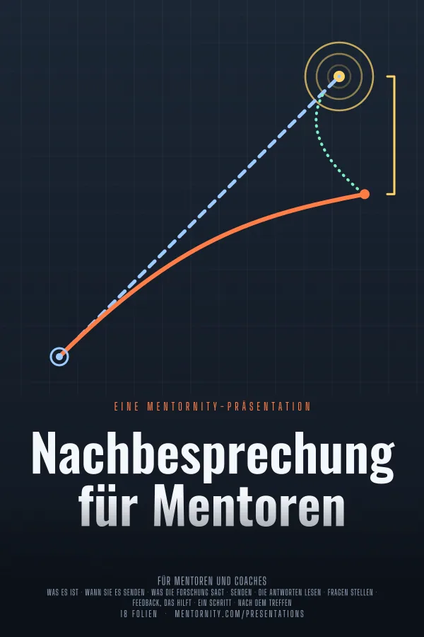 Filmplakat zur Präsentation Nachbesprechung für Mentoren