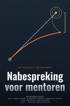 Afbeelding in filmposterstijl voor de presentatie Nabespreking voor mentoren