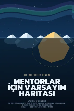 Mentorlar için Varsayım Haritası sunumu için film afişi tarzında görsel