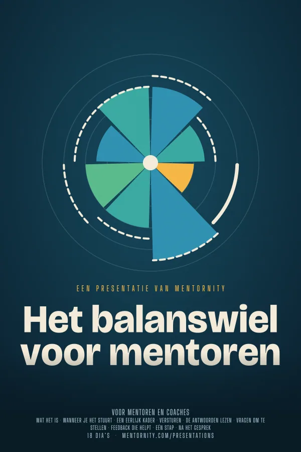 Filmposter voor de presentatie Het balanswiel voor mentoren