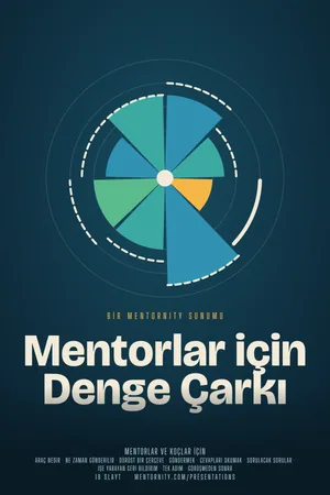 Mentorlar için Denge Çarkı sunumu için film afişi tarzında görsel