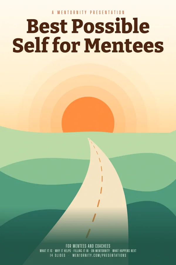 Film-style poster for the Best Possible Self for Mentees presentation