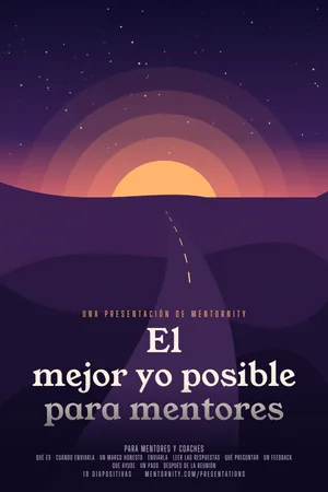 Imagen estilo póster de cine para la presentación El mejor yo posible para mentores