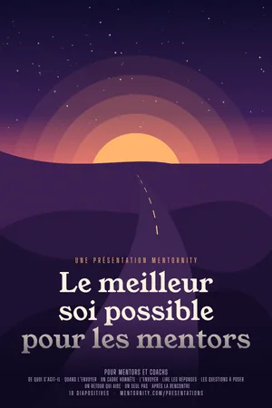 Image style affiche de film pour la présentation Le meilleur soi possible pour les mentors