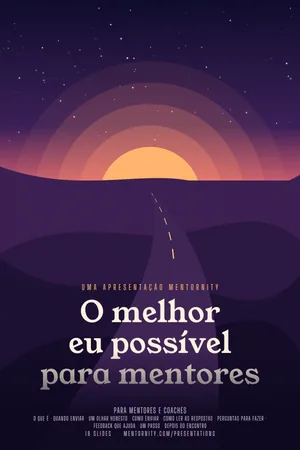 Imagem no estilo de pôster de cinema para a apresentação O melhor eu possível para mentores
