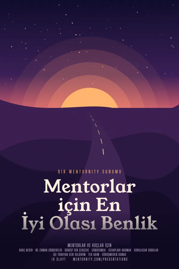 Mentorlar için En İyi Olası Benlik sunumu için film afişi tarzında görsel