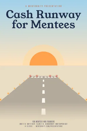 Film poster style image for the Cash Runway for Mentees presentation