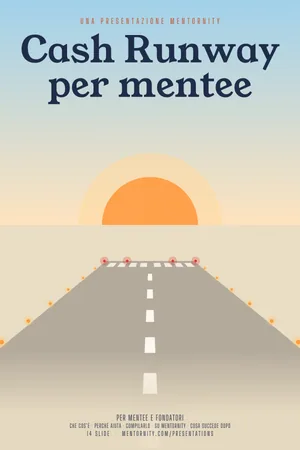 Immagine in stile locandina per la presentazione Cash Runway per mentee