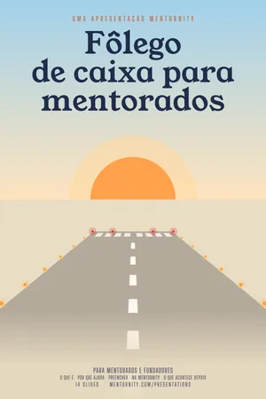 Imagem no estilo de pôster de cinema para a apresentação Fôlego de caixa para mentorados