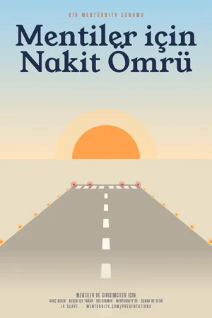 Mentiler için Nakit Ömrü sunumu için film afişi tarzında görsel
