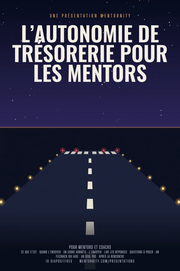 Affiche de film de la présentation L’autonomie de trésorerie pour les mentors