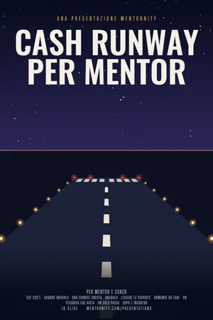 Immagine in stile locandina per la presentazione Cash Runway per mentor