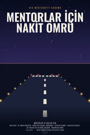 Mentorlar için Nakit Ömrü sunumu için film afişi tarzında görsel