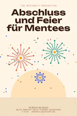 Bild im Stil eines Filmplakats zur Präsentation Abschluss und Feier für Mentees