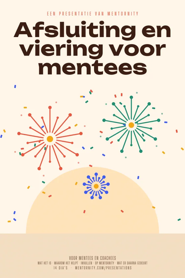 Filmposter voor de presentatie Afsluiting en viering voor mentees